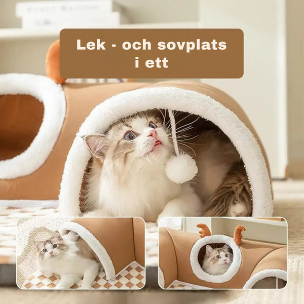 Kattbädd - vila och lek i ett