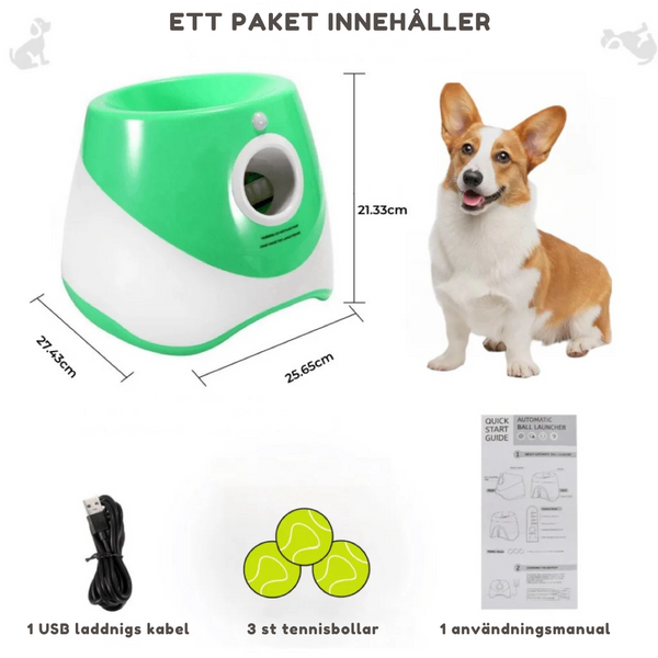 Interaktiv Hundbollskastare